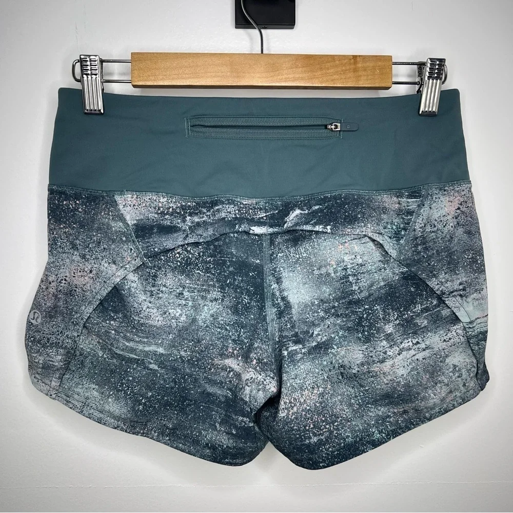 LULULEMON Azurite Mint Tint Run Times II 4” Shorts